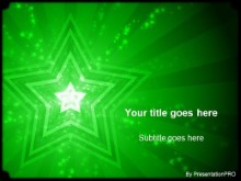 Download stars green PowerPoint Template and other software plugins for Microsoft PowerPoint