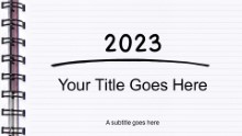 2023 Spiral Notebook Widescreen