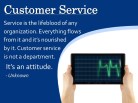 04 - Customer Service PPT PowerPoint Motivational Quote Slide
