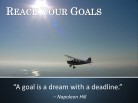 14 - Reach Your Goals PPT PowerPoint Motivational Quote Slide