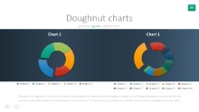 PowerPoint Infographic - 032 - Dark Doughnuts Chart