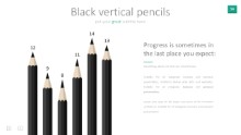 PowerPoint Infographic - 054 - Black Pencils