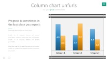 PowerPoint Infographic - 064 - Screen Unfurls Graph