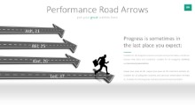 PowerPoint Infographic - 084 - Arrow Roads Bar Graph