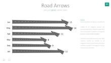 PowerPoint Infographic - 085 - Arrow Roads Bar Graph