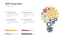 PowerPoint Infographic - Bulb Gears Infographic Layout