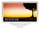 Attitude - Light PPT PowerPoint Motivational Quote Slide