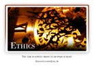 Ethics - Light PPT PowerPoint Motivational Quote Slide