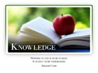 Knowledge - Light PPT PowerPoint Motivational Quote Slide