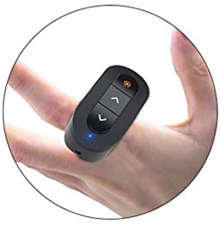 DinoFire Presentation Clicker USB Rechargeable Powerpoint Clicker Finger Ring...
