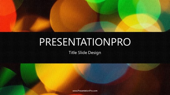 Abstract Blured Colors Widescreen PowerPoint Template title slide design