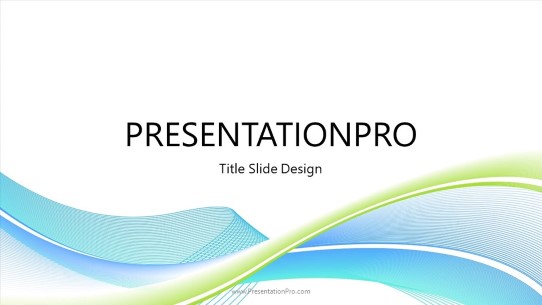 Abstract Lines Widescreen PowerPoint Template title slide design
