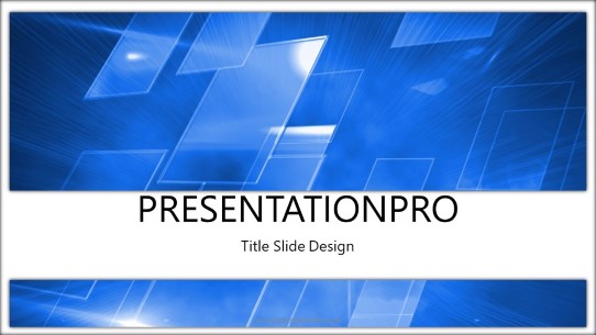 Abstract Technology Widescreen PowerPoint Template title slide design