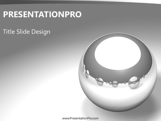 Bearings Gray PowerPoint Template title slide design