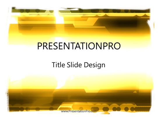 Bizzare PowerPoint Template title slide design