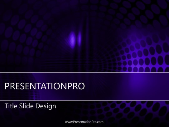 Circulary Purple PowerPoint Template title slide design