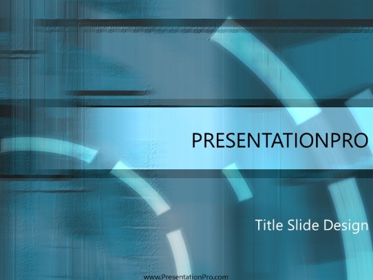 Concrete Blue PowerPoint Template title slide design