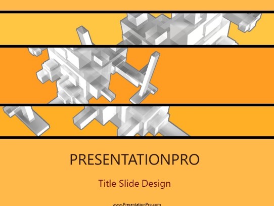 Deconstrukt PowerPoint Template title slide design