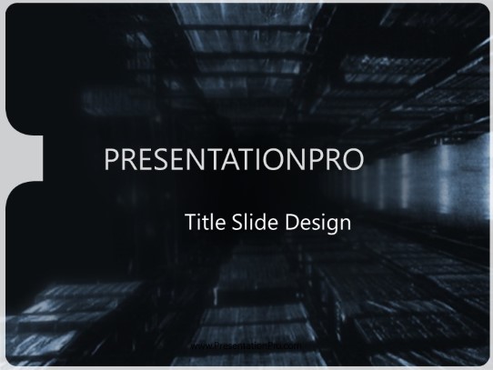 Deeptunnel PowerPoint Template title slide design