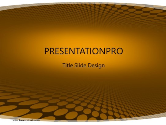 Downunder Orange PowerPoint Template title slide design