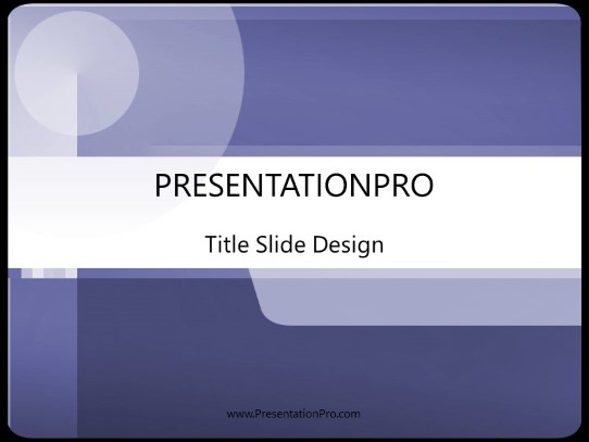Futurama Purple PowerPoint Template title slide design