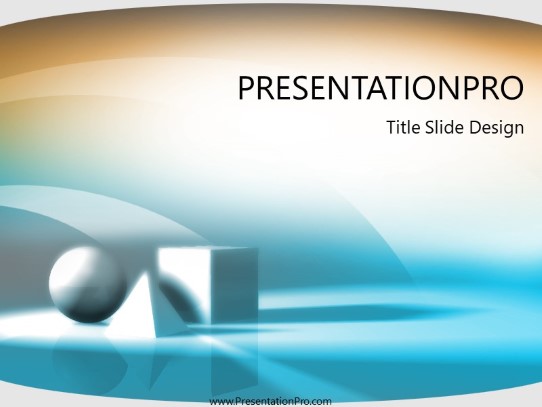 Geo Metrical PowerPoint Template title slide design