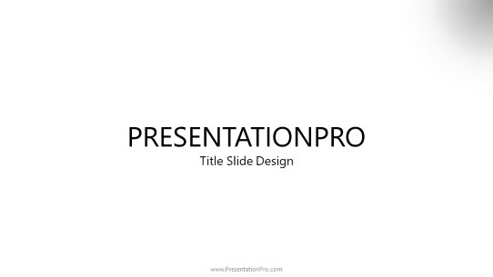 Gradient Pulse Corner PowerPoint Template title slide design