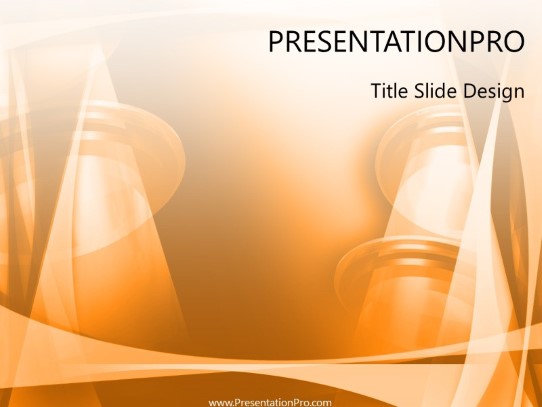 Lanterns Orange PowerPoint Template title slide design