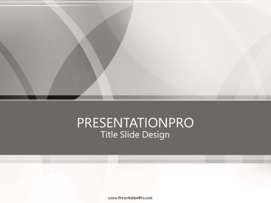 Leaves Gray PowerPoint Template title slide design