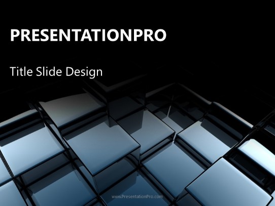 Metallic Abstract PowerPoint Template title slide design