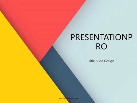 Modern Shapes 02 Wide PowerPoint Template title slide design
