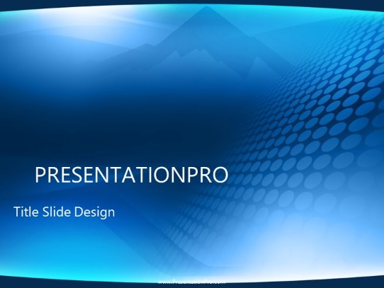Peaks PowerPoint Template title slide design