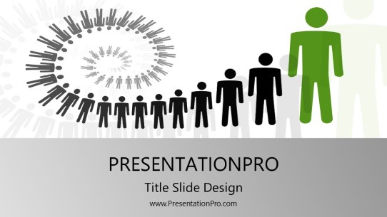 Personal Growth Widescreen PowerPoint Template title slide design