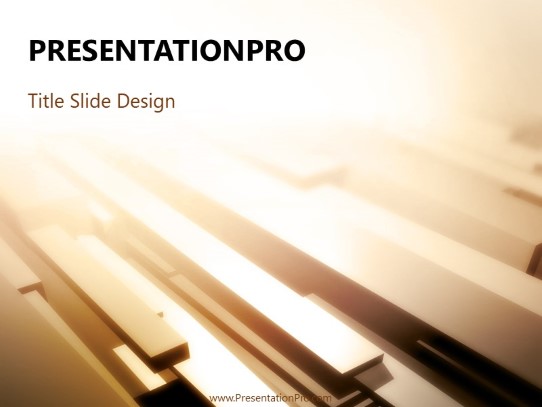 Planks O PowerPoint Template title slide design