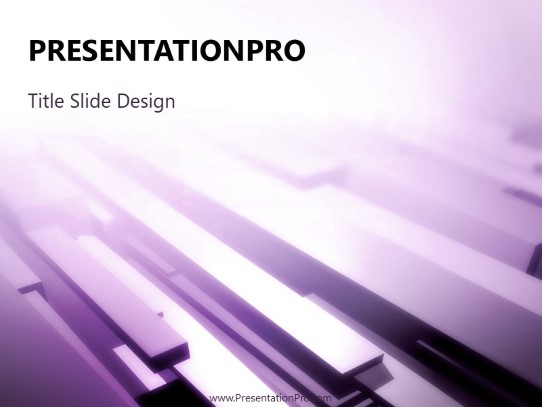 Planks P PowerPoint Template title slide design