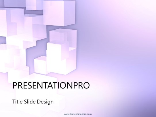 Quebed Purple PowerPoint Template title slide design