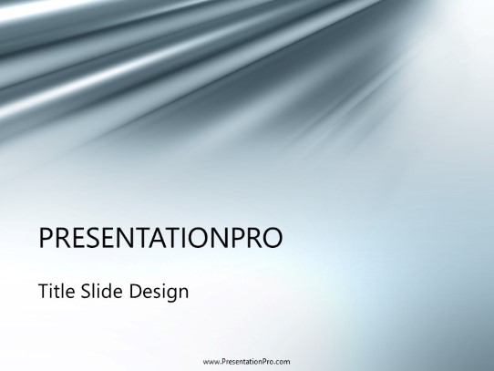 Satin Gray PowerPoint Template title slide design