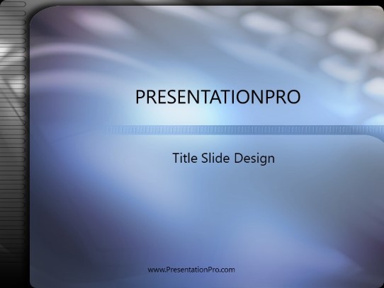 Soft Blue PowerPoint Template title slide design