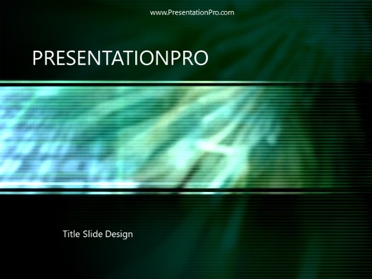 Surge PowerPoint Template title slide design