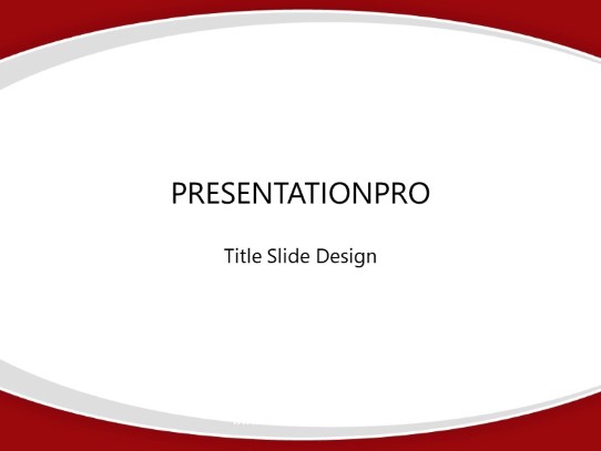 Swoop Simple Red Abstract PowerPoint template - PresentationPro