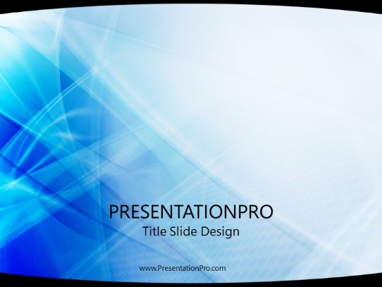 Trace Glow Light PowerPoint Template title slide design