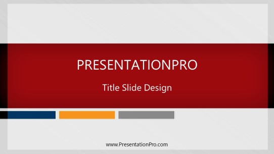 Tricolorbox 03 Widescreen PowerPoint Template title slide design