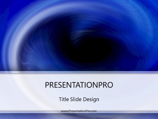 Void Avoided PowerPoint Template title slide design