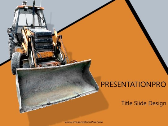 Equipment PowerPoint Template title slide design
