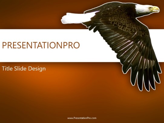 Soaring Eagle PowerPoint Template title slide design