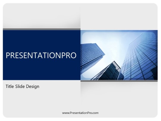 Architecture Buildings PowerPoint Template title slide design