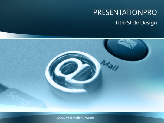 At Mail PowerPoint Template title slide design