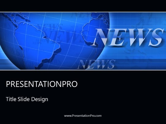 Breaking News Blue Business Powerpoint Template Presentationpro