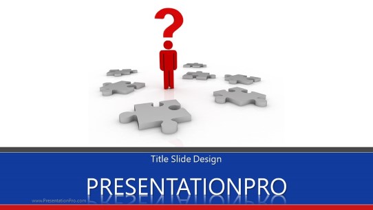 Complex Problem Widescreen PowerPoint Template title slide design