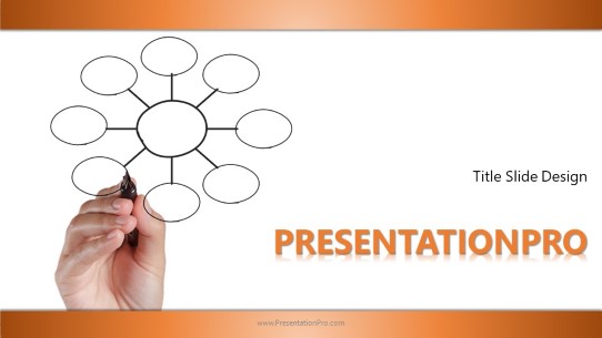 Concept ObJective Orange Widescreen PowerPoint Template title slide design